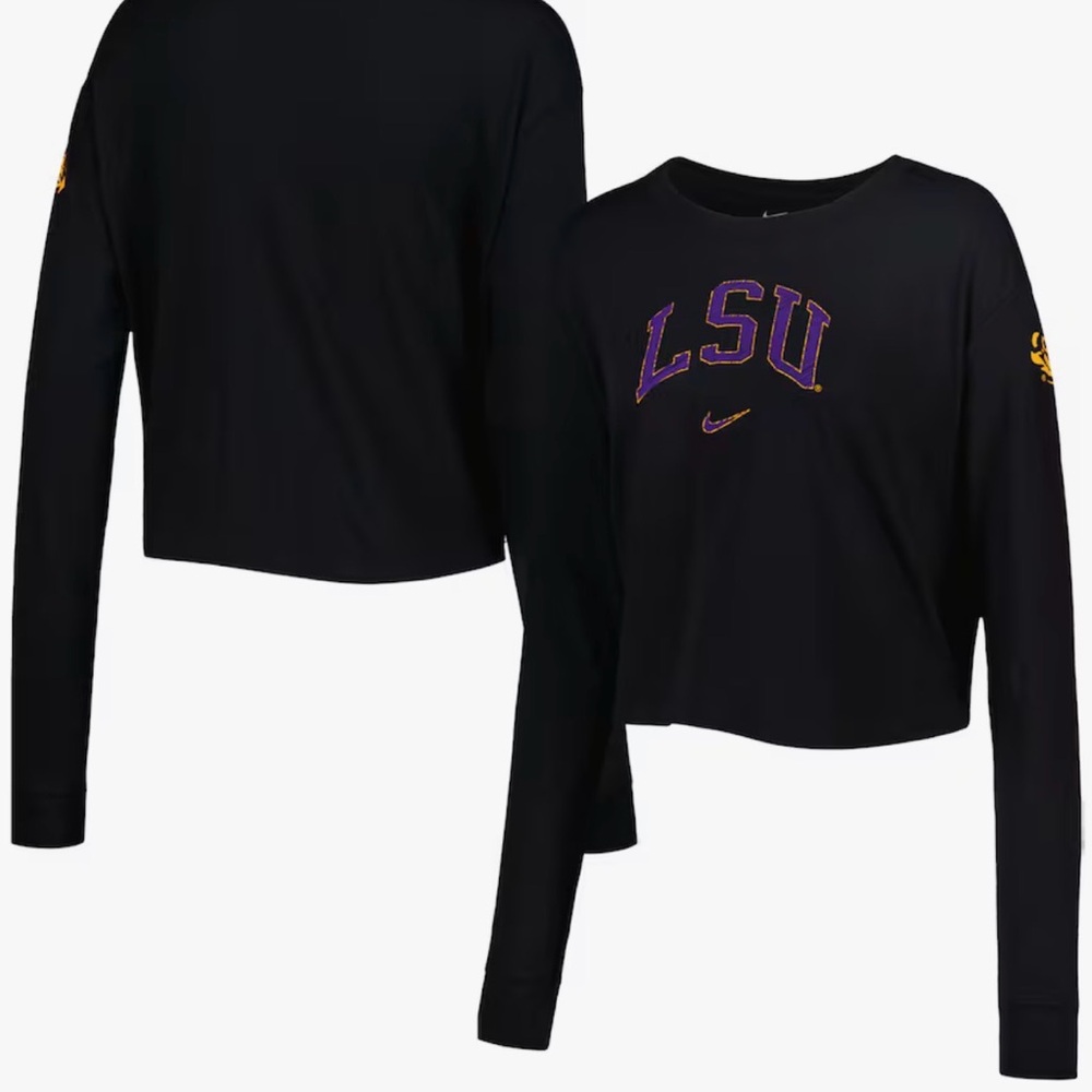Nike Loose Fit Cropped Long Sleeve Tee
